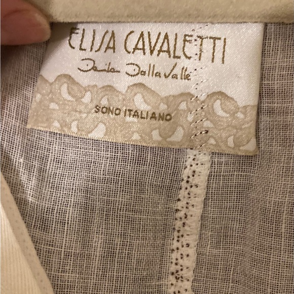 Elisa Cavaletti off White Boho Lace-Up Tunic with Multicolor Embroidery - Picture 6 of 13